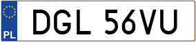 Trailer License Plate